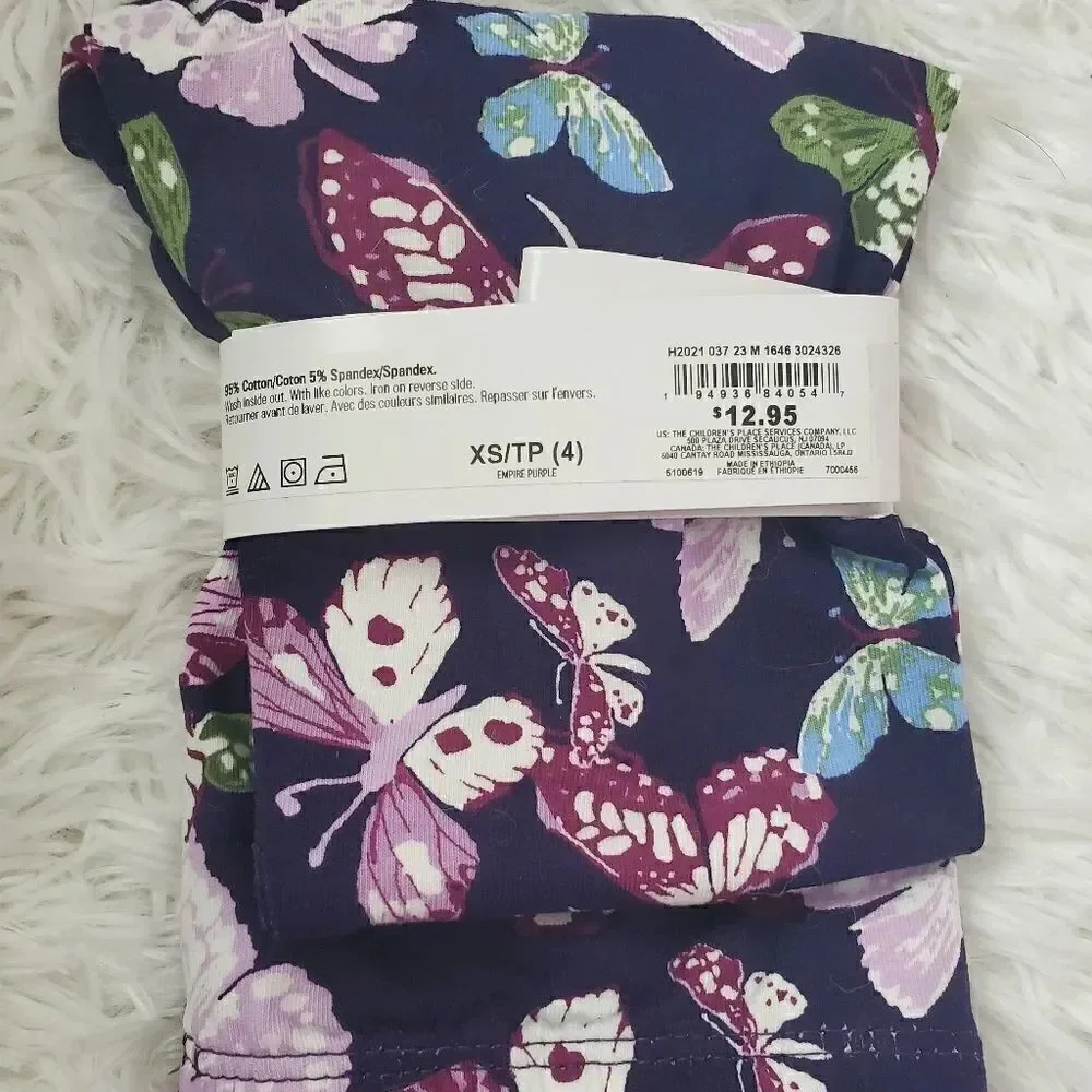 Children's Place Butterfly Full Length Leggings Size XS